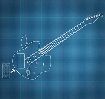 1 appleguitar 350pxljpg Will Apple's iStrum electric guitar unite or divide tech and music industries?