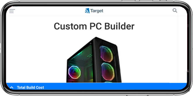 Custom PC Builder Mobile LANDSCAPE copy Target redesigns custom PC builder improving mobile experience
