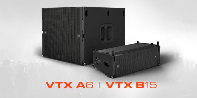 JBL VTX A6 B15 PR Graphic copy JBL Professional Debuts the JBL VTX A6 Line Array Element and B15 Compact, Arrayable Subwoofer