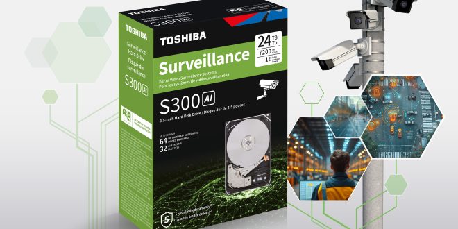 TOSHIBA press image S300 AI retail 6000x3800px Toshiba brings S300 AI Surveillance Hard Drive to retail channels