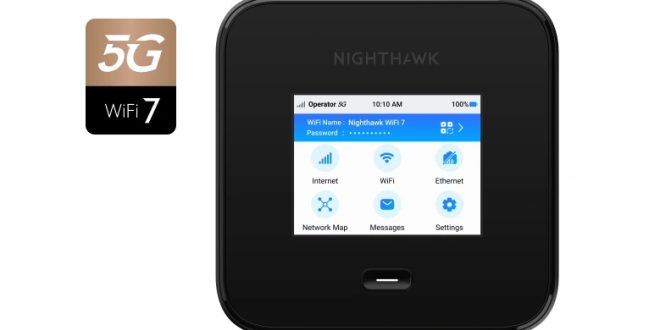 Netgear unveils WiFi 7 5G mobile router - PCR