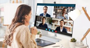 main image HANNspree HS 9 Series monitor web conference call Partner Content: Stay at home – work at home, with HANNspree