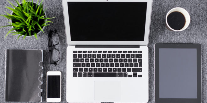 workplace tech desk mainjpg UK professionals are calling for better access to technology